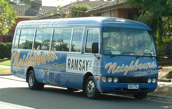 Bunyip Tours Neighbours Tour bus Mitsubishi Rosa 0691AC